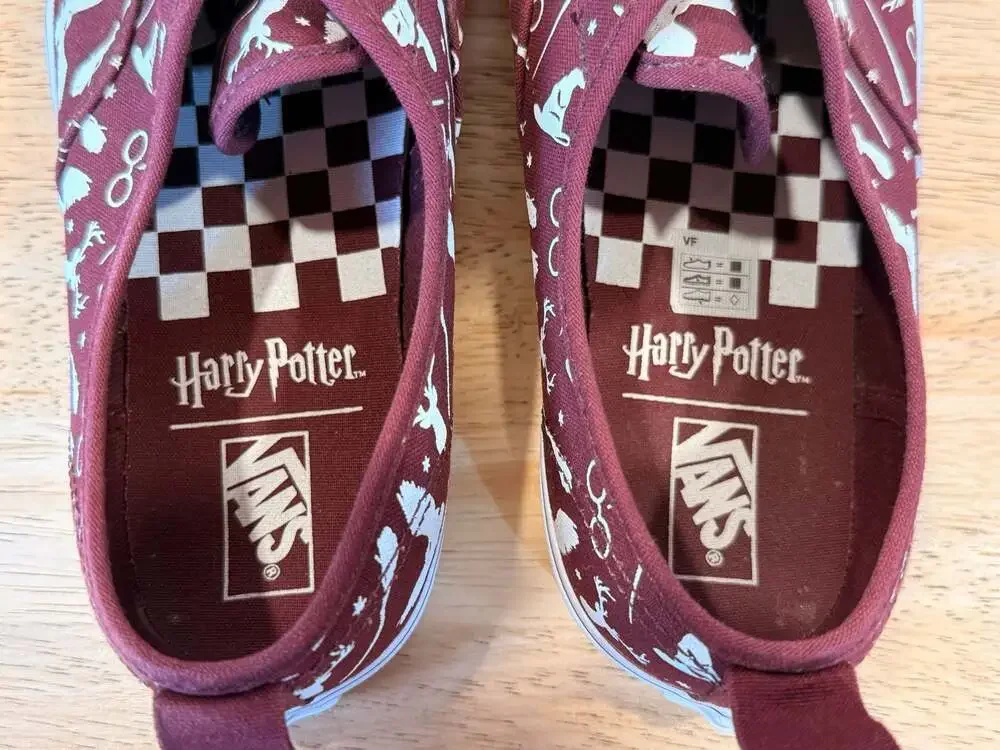 Vans x Harry Potter Authentic Maroon Shoes Big Kids Size 7